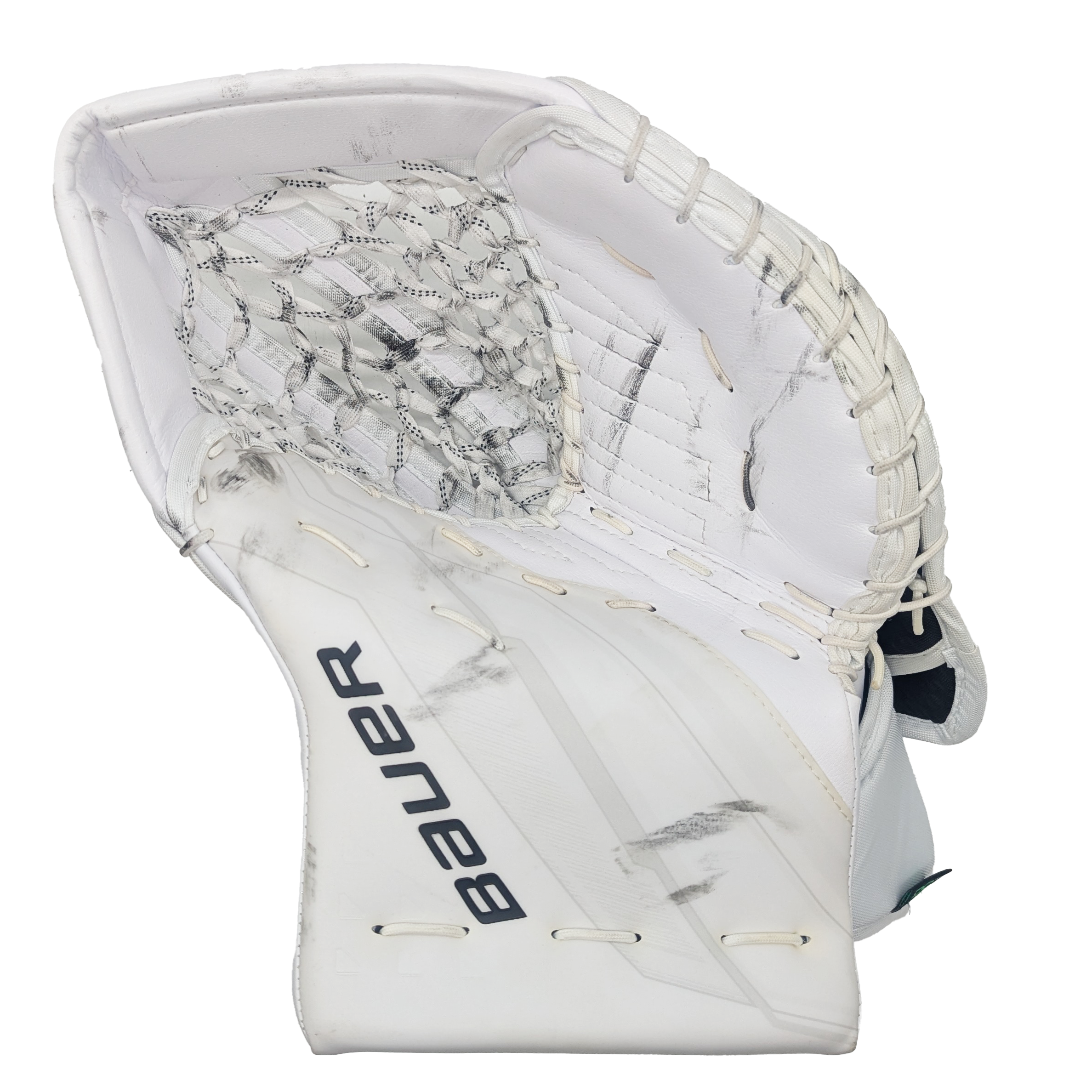 Bauer Supreme Shadow - Ballon de gardien de but AHL Pro Stock d'occasion (blanc)